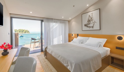 Habitación Deluxe doble, balcón, vistas al mar