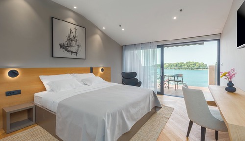 Habitación Deluxe doble, balcón, vistas al mar