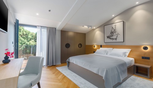 Habitación Deluxe doble, balcón, vistas al jardín
