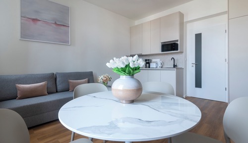 Apartamento Deluxe, balcón