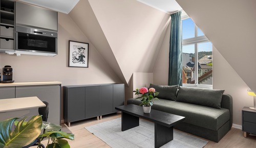 Habitación triple, vistas a la ciudad