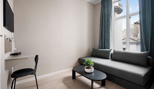 Habitación cuádruple, vistas a la ciudad