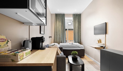 Habitación con 1 cama doble o 2 individuales, vistas a la ciudad