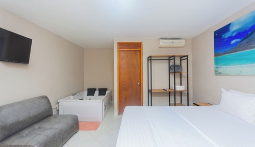 Habitación estándar doble, 1 cama doble, bañera de hidromasaje