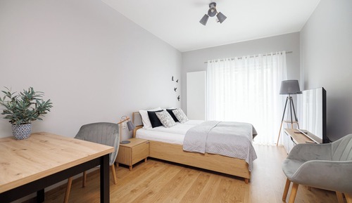 Suite estudio clásica, balcón