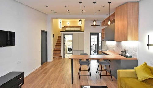 Habitación de lujo, cocina básica, vistas a la ciudad