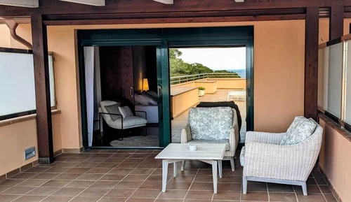 Habitación Elite doble de uso individual, balcón, vistas al mar