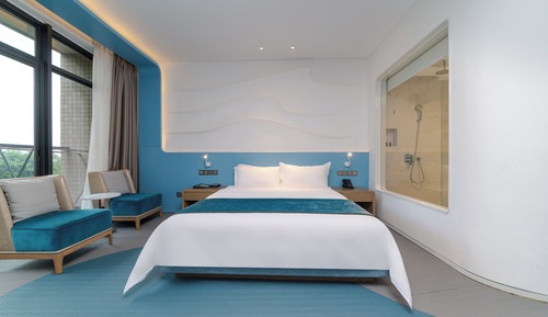 Habitación superior, vistas a la bahía