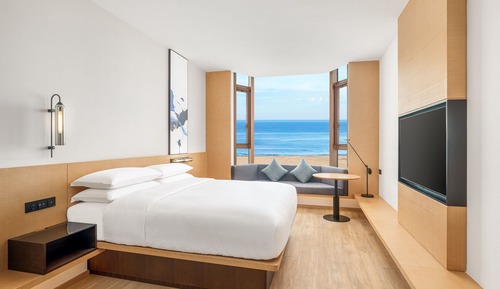 Habitación, 1 cama de matrimonio grande, vistas al mar