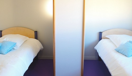 Habitación básica doble, 2 camas individuales, no fumadores, baño privado