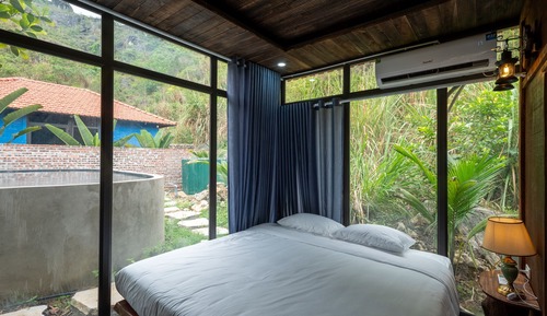 Villa, 2 habitaciones, piscina privada, vistas al jardín