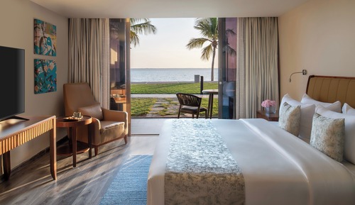 Habitación Deluxe, patio, vistas al mar