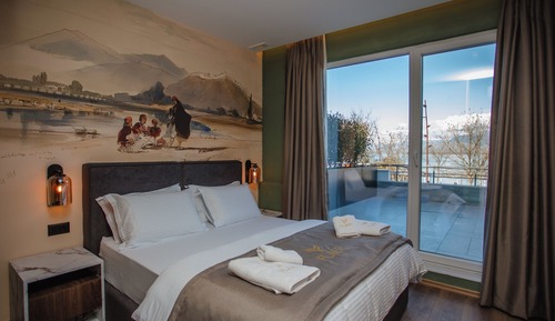 Habitación Confort doble, balcón, vistas al lago