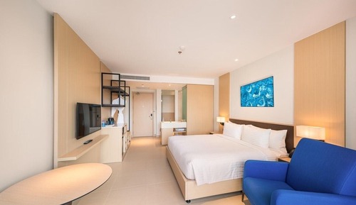 Habitación Deluxe doble, balcón, vistas al mar
