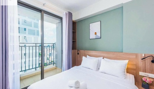 Apartamento económico, 1 habitación, patio, vistas a la ciudad