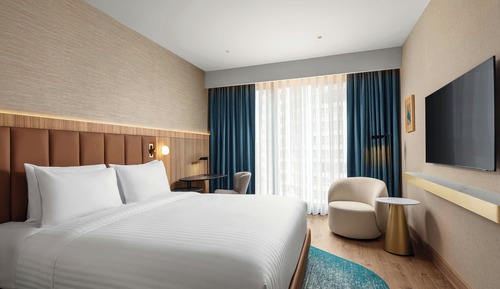 Habitación estándar, 1 cama de matrimonio grande, vistas a la ciudad