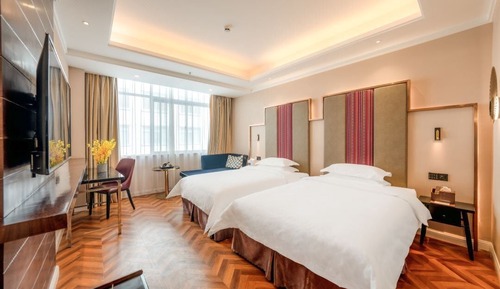 Habitación estándar con 2 camas individuales, vistas a la ciudad