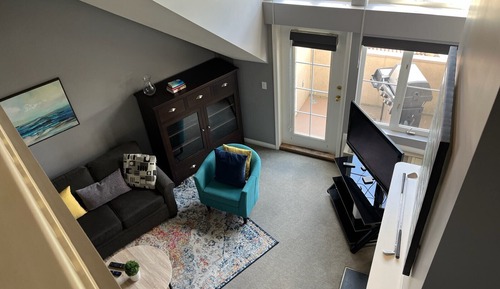 Loft Grand, 1 cama de matrimonio con sofá cama, en la zona del patio