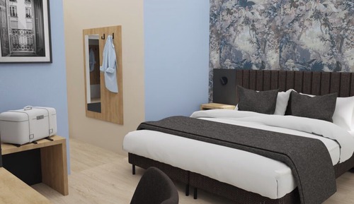 Habitación de diseño doble, 1 cama de matrimonio grande, no fumadores, baño privado