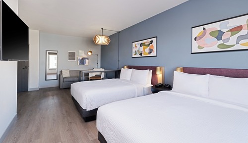 Suite estudio, 2 camas de matrimonio