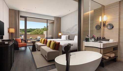 Habitación estándar, 2 camas dobles (Courtyard Access)