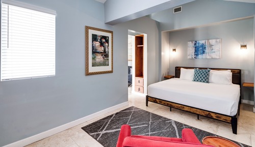 Suite Deluxe, 1 cama de matrimonio grande con sofá cama, balcón (Lean On-Site Support)
