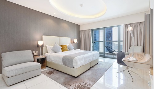 Apartamento Deluxe, 1 habitación, balcón, vistas al lago