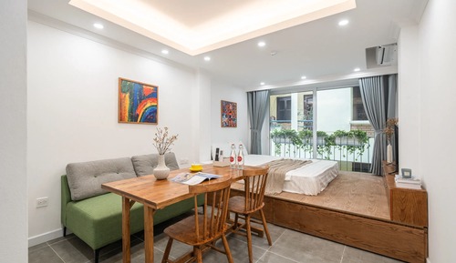 Apartamento básico, vistas a la ciudad