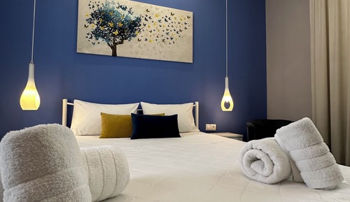 Habitación de lujo con 1 cama doble o 2 individuales, 1 cama de matrimonio, cocina