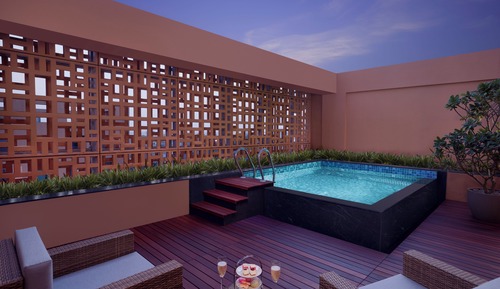 Habitación Grand, 1 cama de matrimonio grande, bañera de hidromasaje (Luxury)