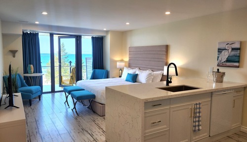 Suite estudio, 1 cama de matrimonio grande, vistas a la playa