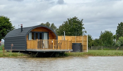 Cabaña, baño privado, vistas al lago