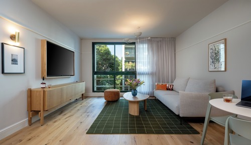 Apartamento, 1 cama de matrimonio con sofá cama