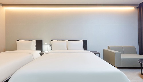 Habitación Deluxe con 2 camas individuales, varias camas, no fumadores, baño privado