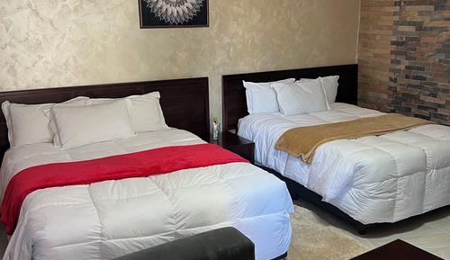 Habitación estándar con 1 cama doble o 2 individuales, balcón, vistas a la ciudad