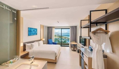 Habitación Deluxe doble, balcón, vistas al mar