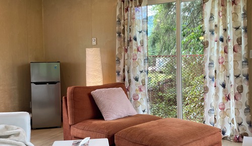 Cabaña, 1 cama de matrimonio, vistas al río