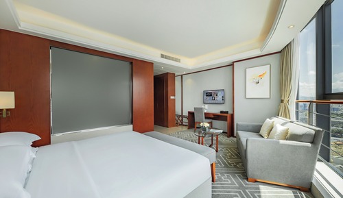 Habitación Premier, 1 cama de matrimonio grande, vistas a la ciudad