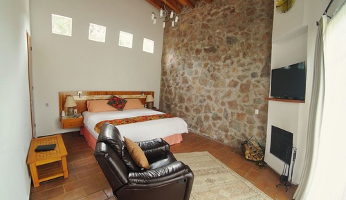 Cabaña, vistas al jardín