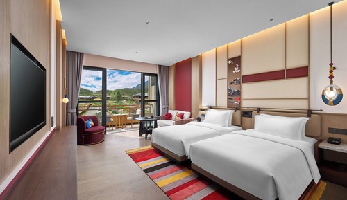 Habitación Premium, 2 camas dobles, vistas al jardín