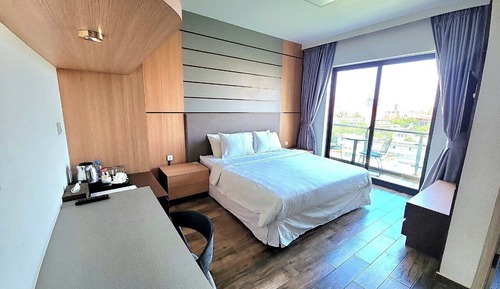 Habitación estándar doble, 1 habitación, no fumadores, vistas a la ciudad