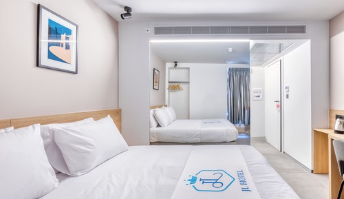 Habitación con 1 cama doble o 2 individuales
