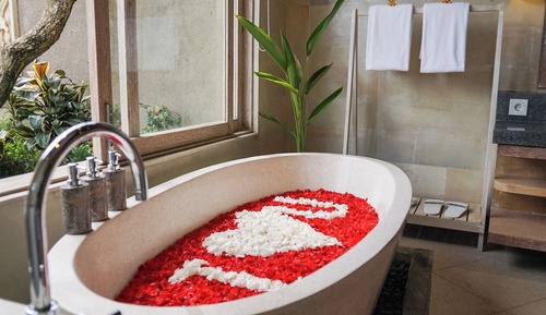 Villa de luna de miel, 1 cama de matrimonio grande, vistas a la piscina