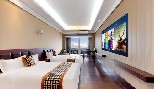 Habitación ejecutiva con 1 cama doble o 2 individuales, vistas a la ciudad