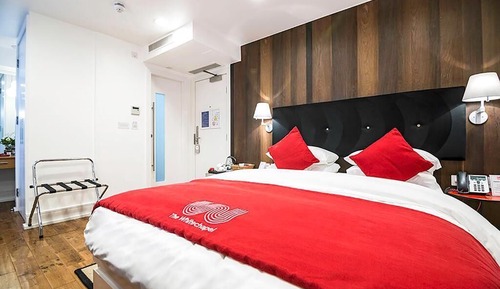 Habitación de lujo doble, baño privado, vistas a la ciudad (Executive King Room)
