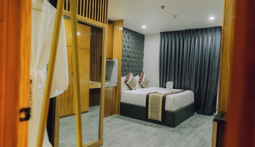 Habitación Deluxe doble, 1 cama de matrimonio, no fumadores, baño privado