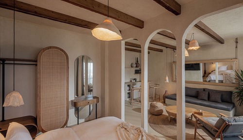 Suite superior, 1 habitación, bañera de hidromasaje, vistas al mar
