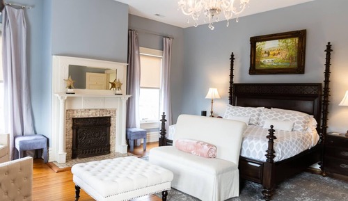 Suite de lujo, 1 cama de matrimonio grande, baño privado, vistas a la ciudad
