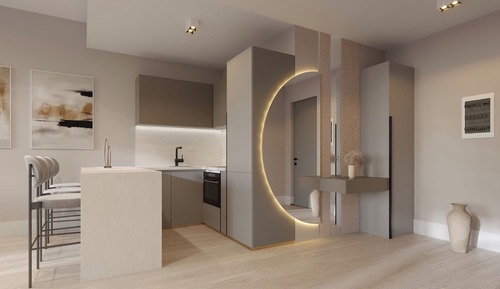 Apartamento sénior, balcón, vistas al lago