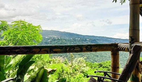 Cabaña básica, balcón, vistas a la montaña